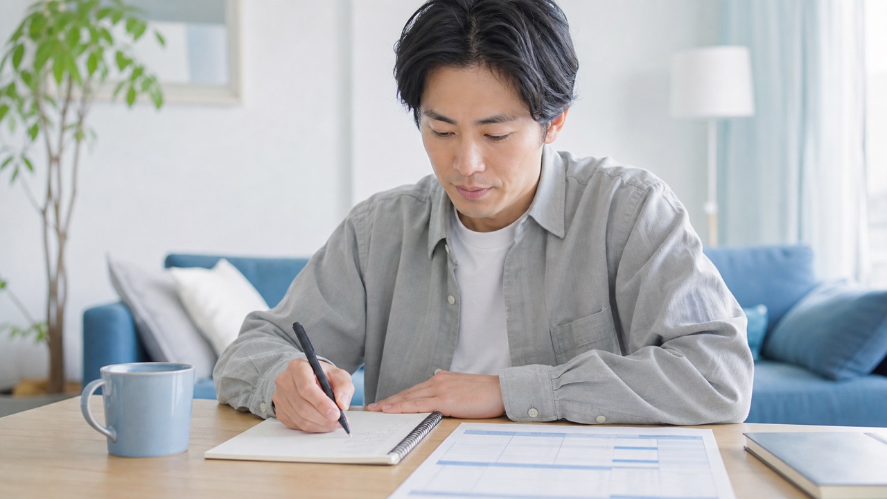服薬計画と受診前の準備 精神・神経用薬について受診前の質問と服薬予定を整理する様子