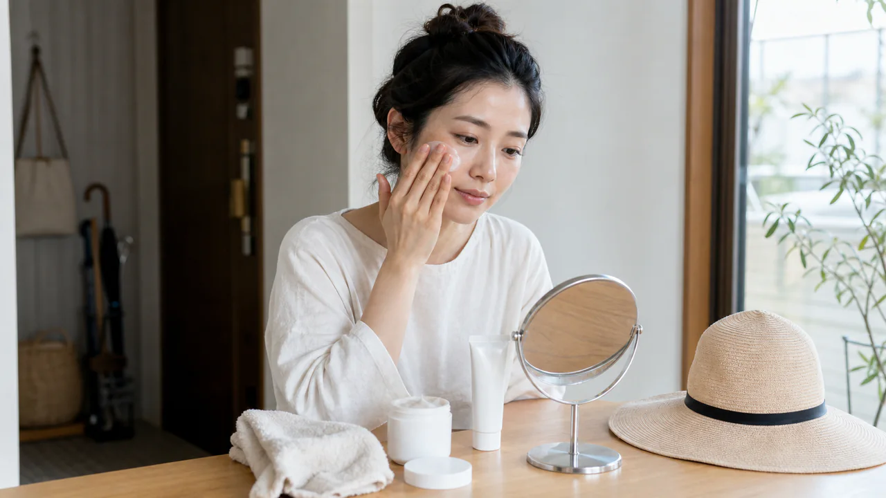産後のセルフケアは保湿と紫外線対策を基本にする 産後の生活で保湿と紫外線対策を続ける場面