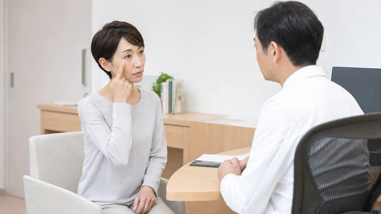 見え方の変化について眼科医へ早めに相談する人