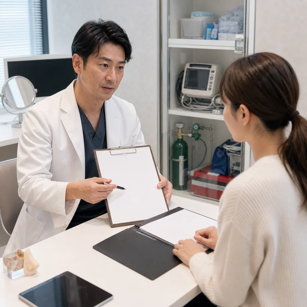 信頼できる美容外科クリニックを選ぶための重要なポイントを解説する資料