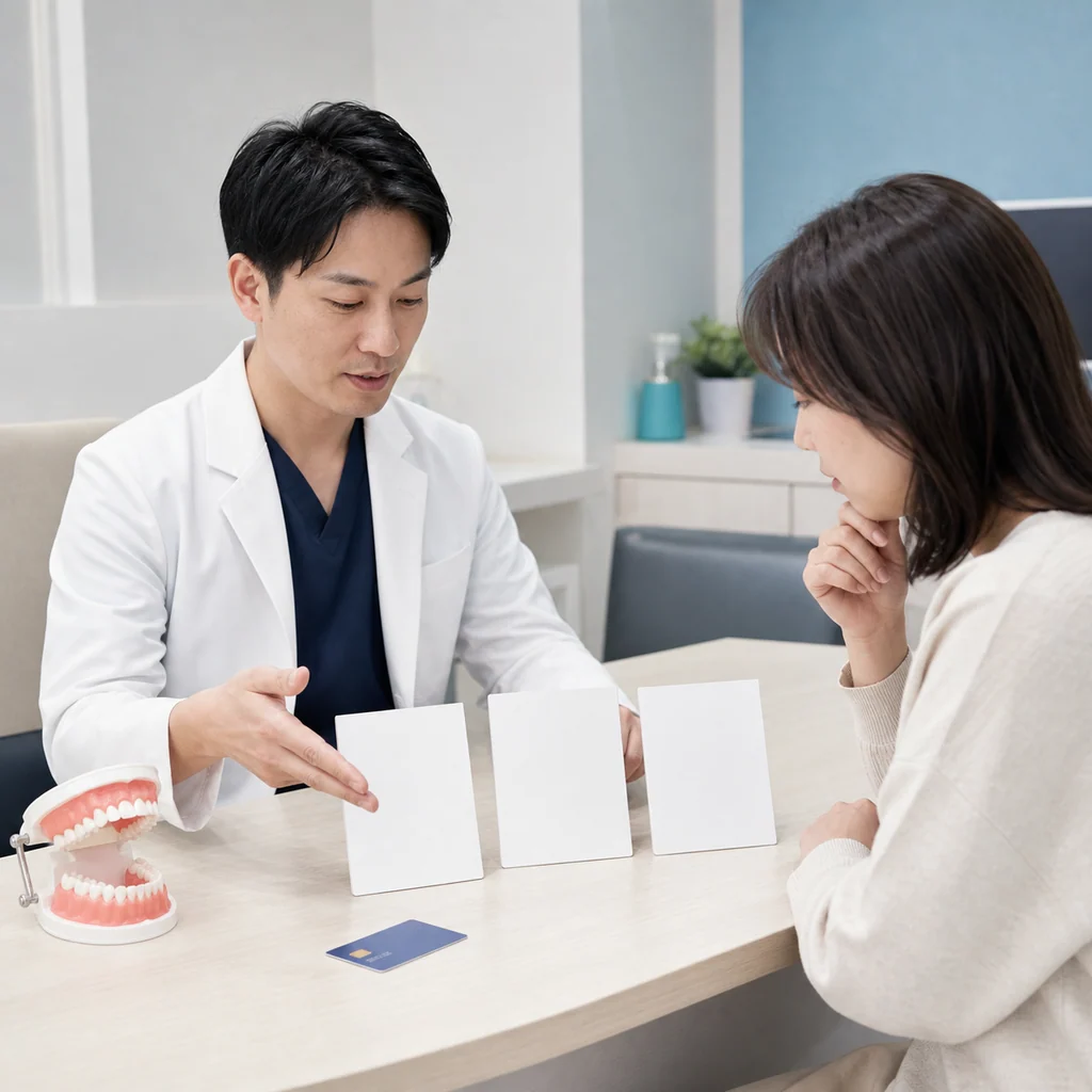 審美歯科、ホワイトニング、歯列矯正の治療費と支払い方法の比較表